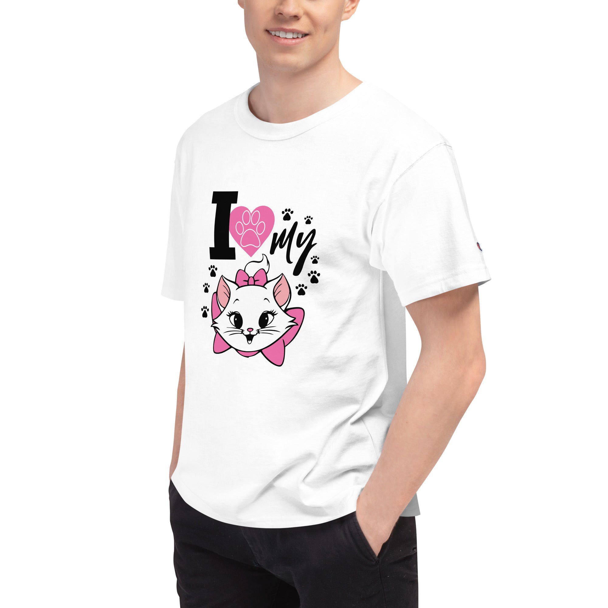 I LOVE MY CAT - Men's Champion T-Shirt