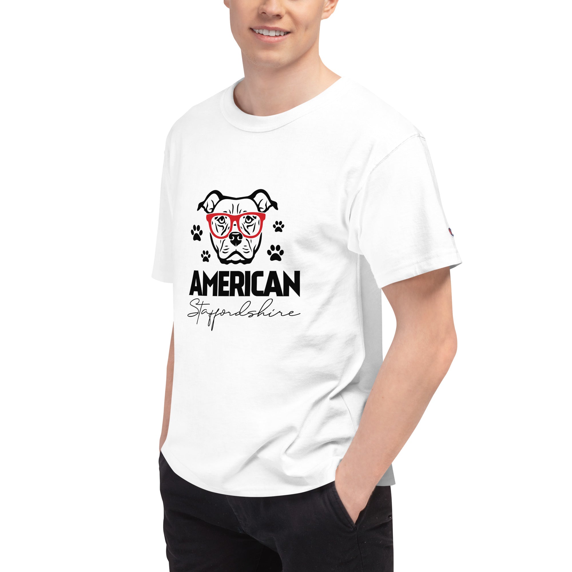 AMERICAN STAFFORDSHIRE - Men's Champion T-Shirt