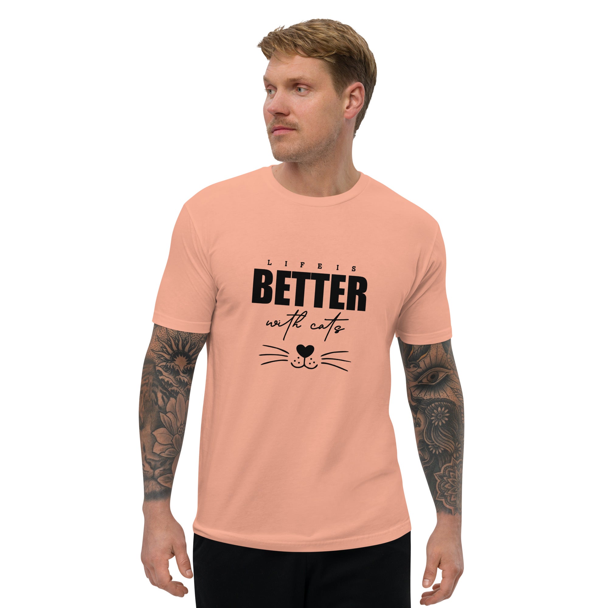 LIFE IS BETTER WITH CATS - Short Sleeve T-shirt