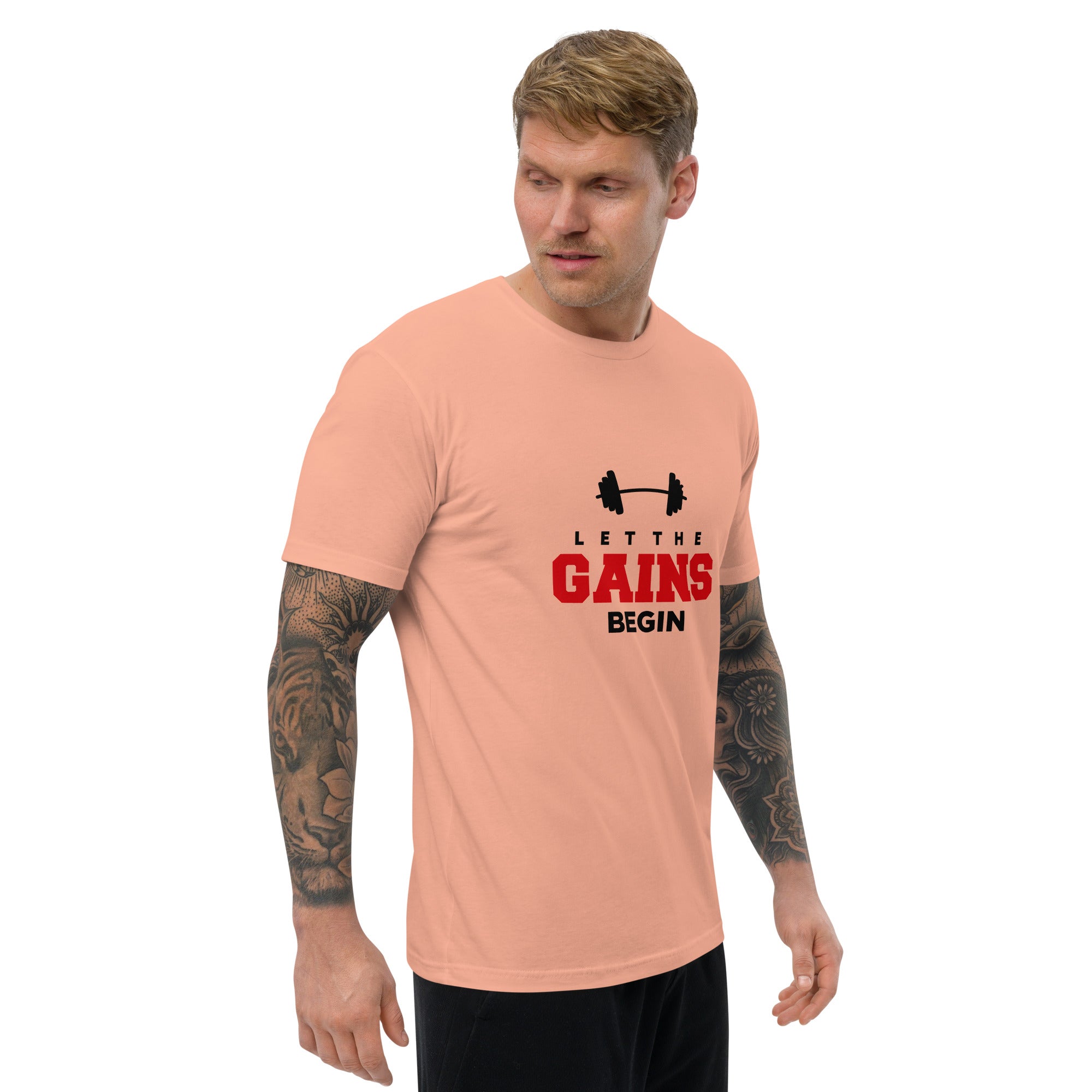 LET THE GAINS BEGIN - Short Sleeve T-shirt