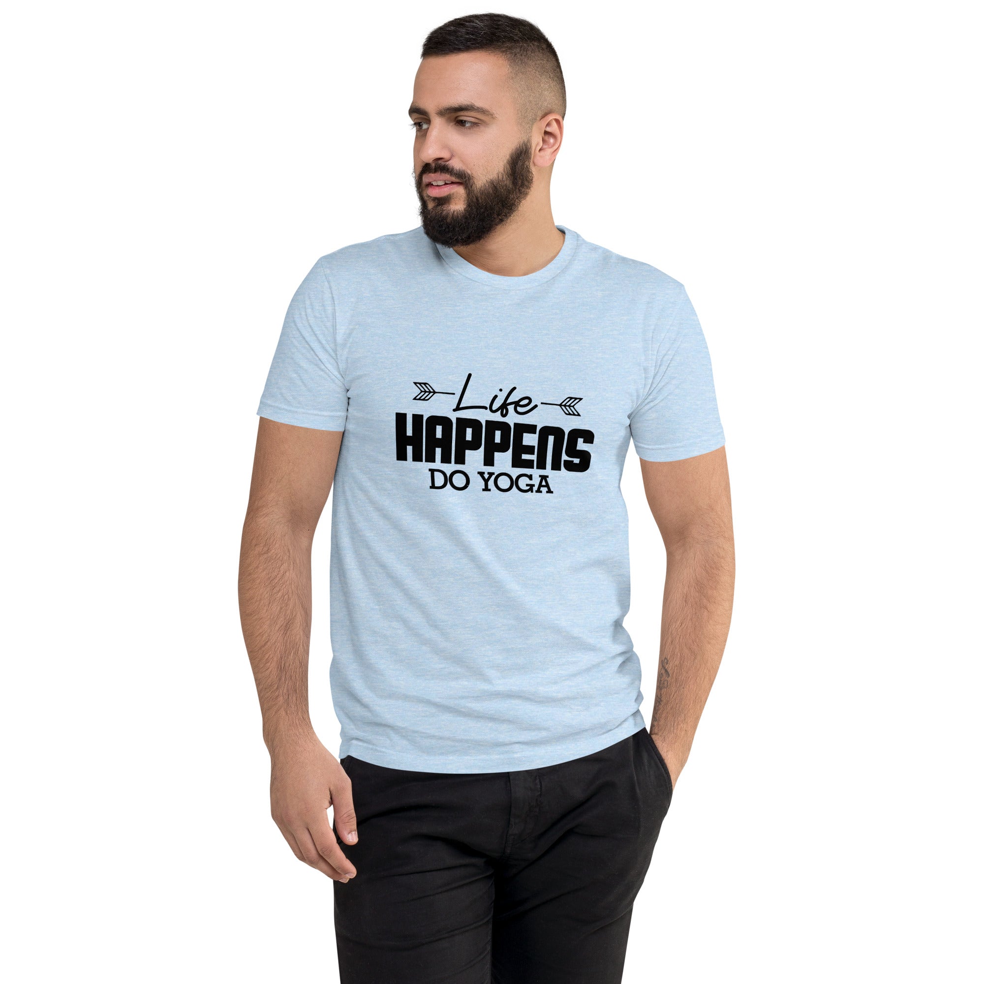 LIFE HAPPENS DO YOGA - Short Sleeve T-shirt