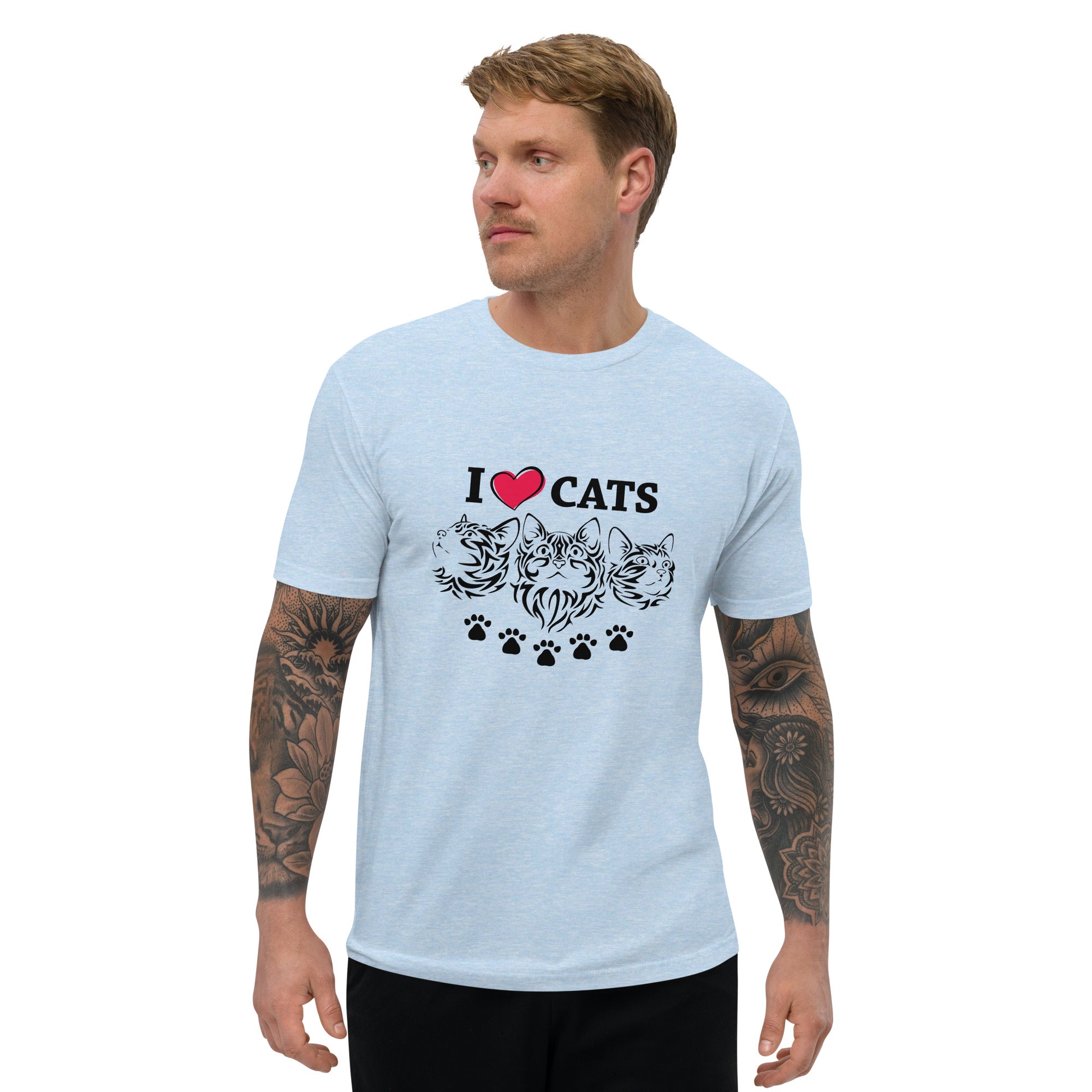 I LOVE CATS - Short Sleeve T-shirt