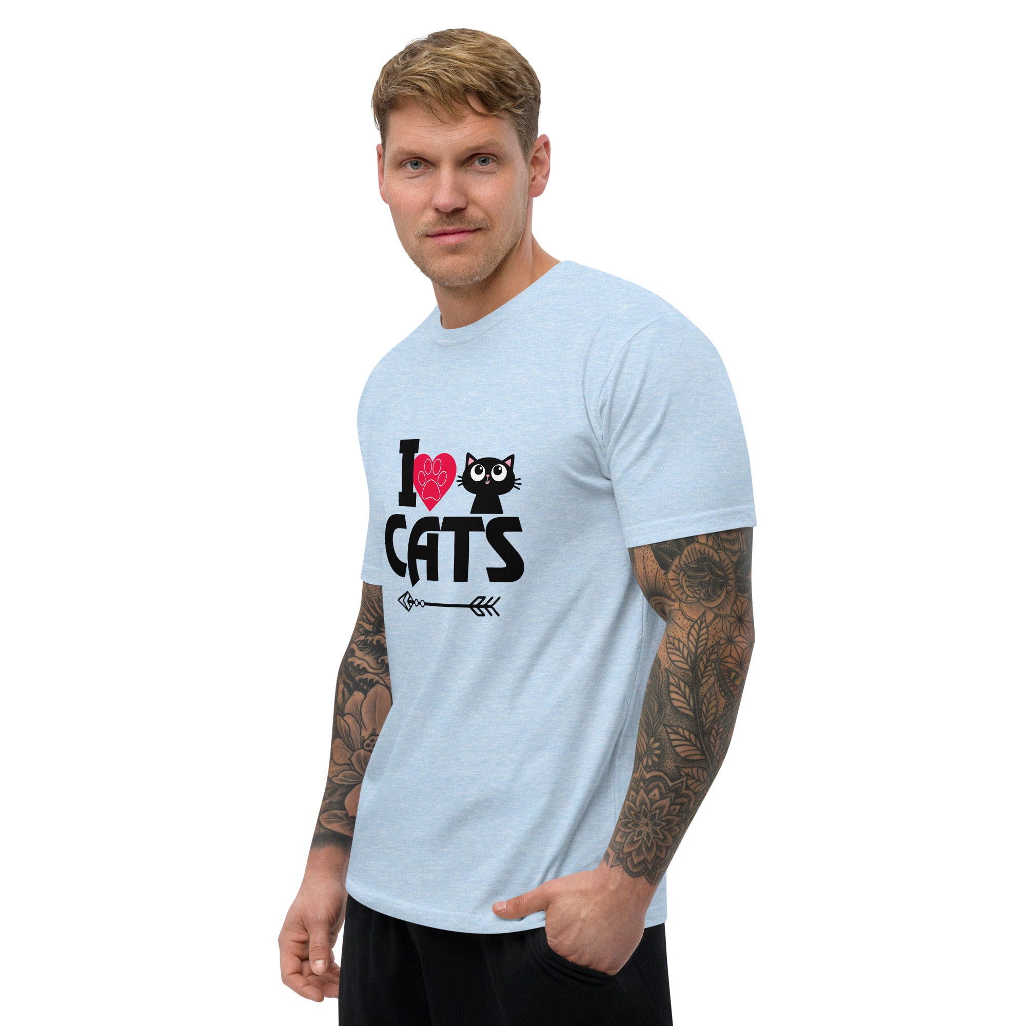 I LOVE CATS - Short Sleeve T-shirt