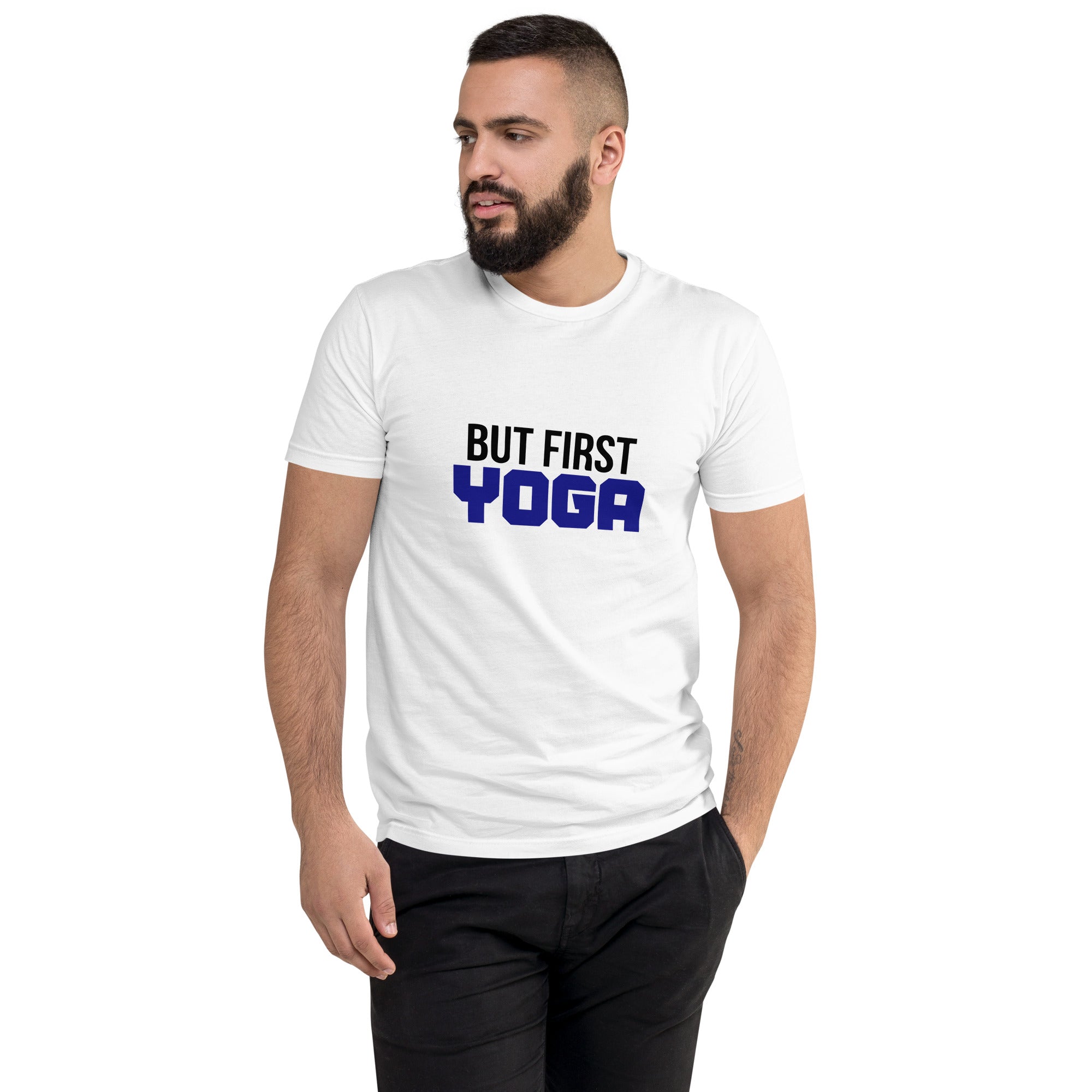 BUT FIRST YOGA - Short Sleeve T-shirt