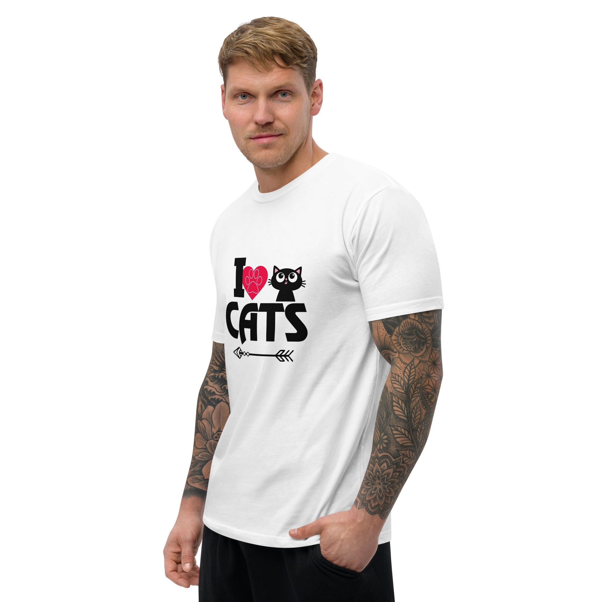 I LOVE CATS - Short Sleeve T-shirt