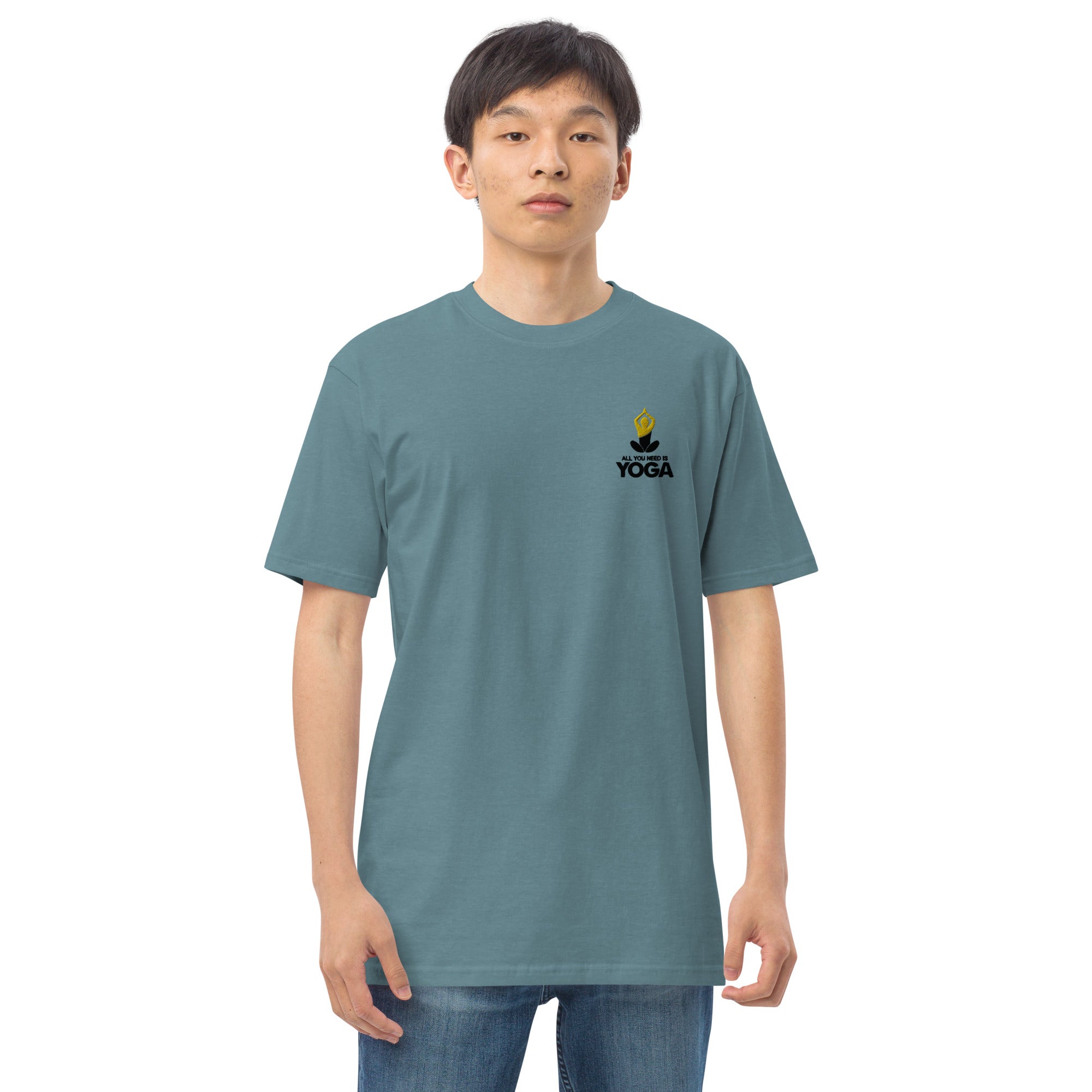 ALL YOU NEED IS YOGA - Men’s premium heavyweight tee