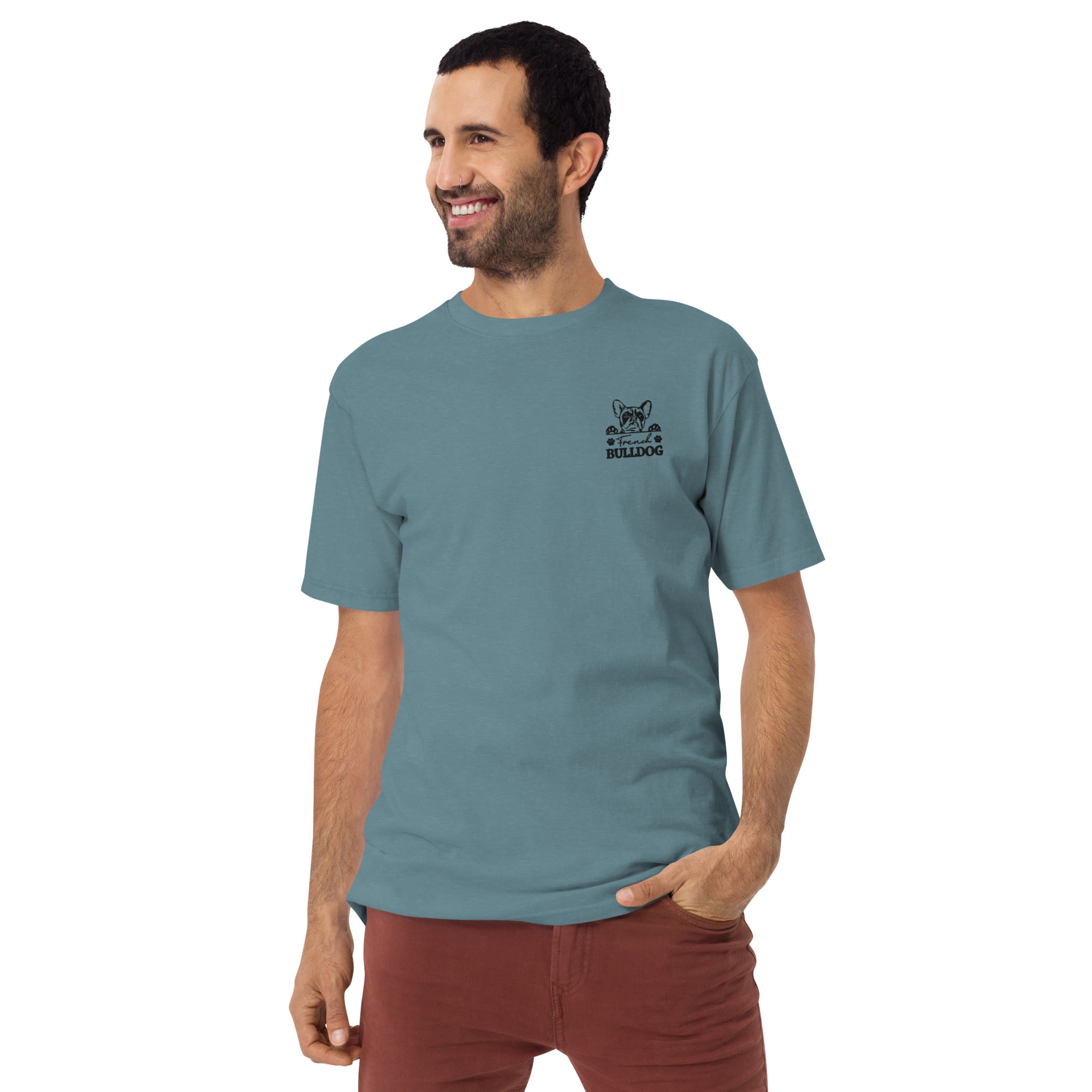 FRENCH BULLDOG - Men’s premium heavyweight tee