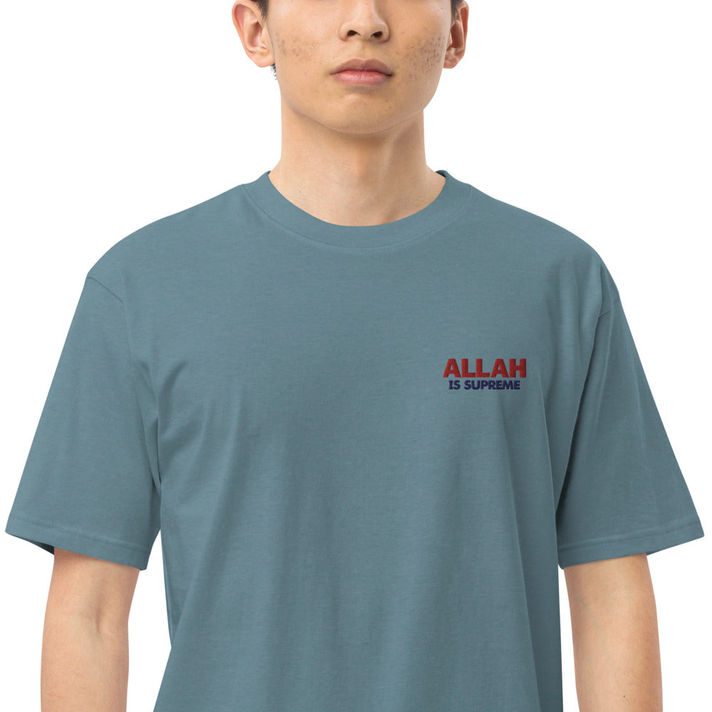 ALLAH IS SUPREME - Men’s premium heavyweight tee