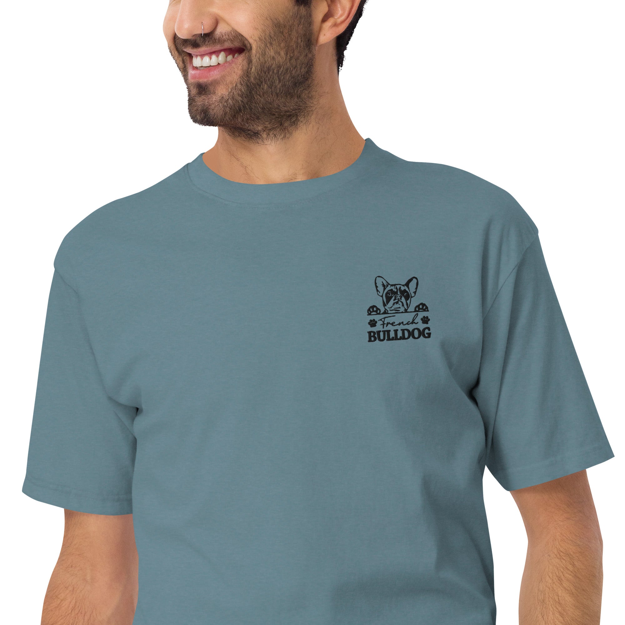 FRENCH BULLDOG - Men’s premium heavyweight tee