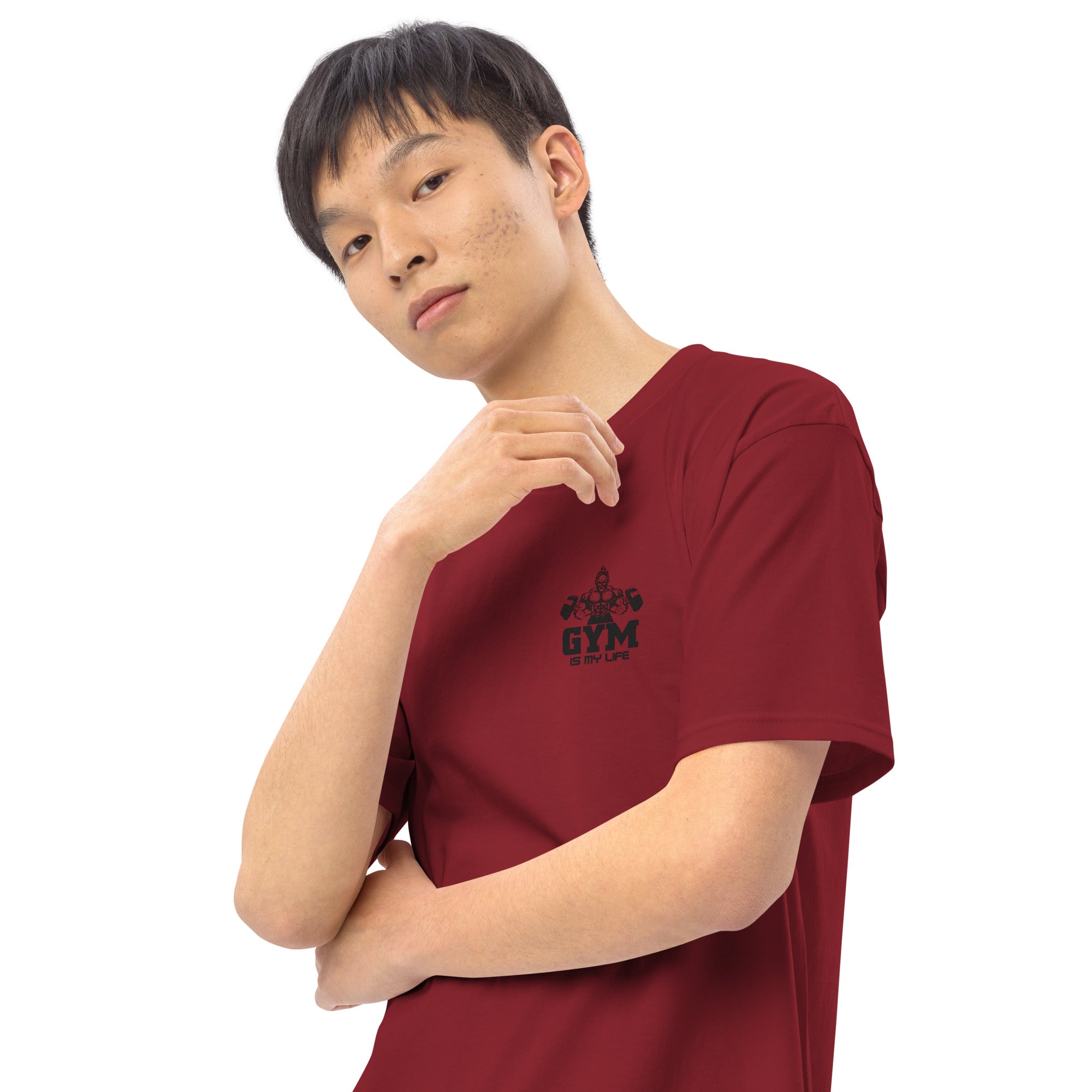 GYM IS MY LIFE - Men’s premium heavyweight tee