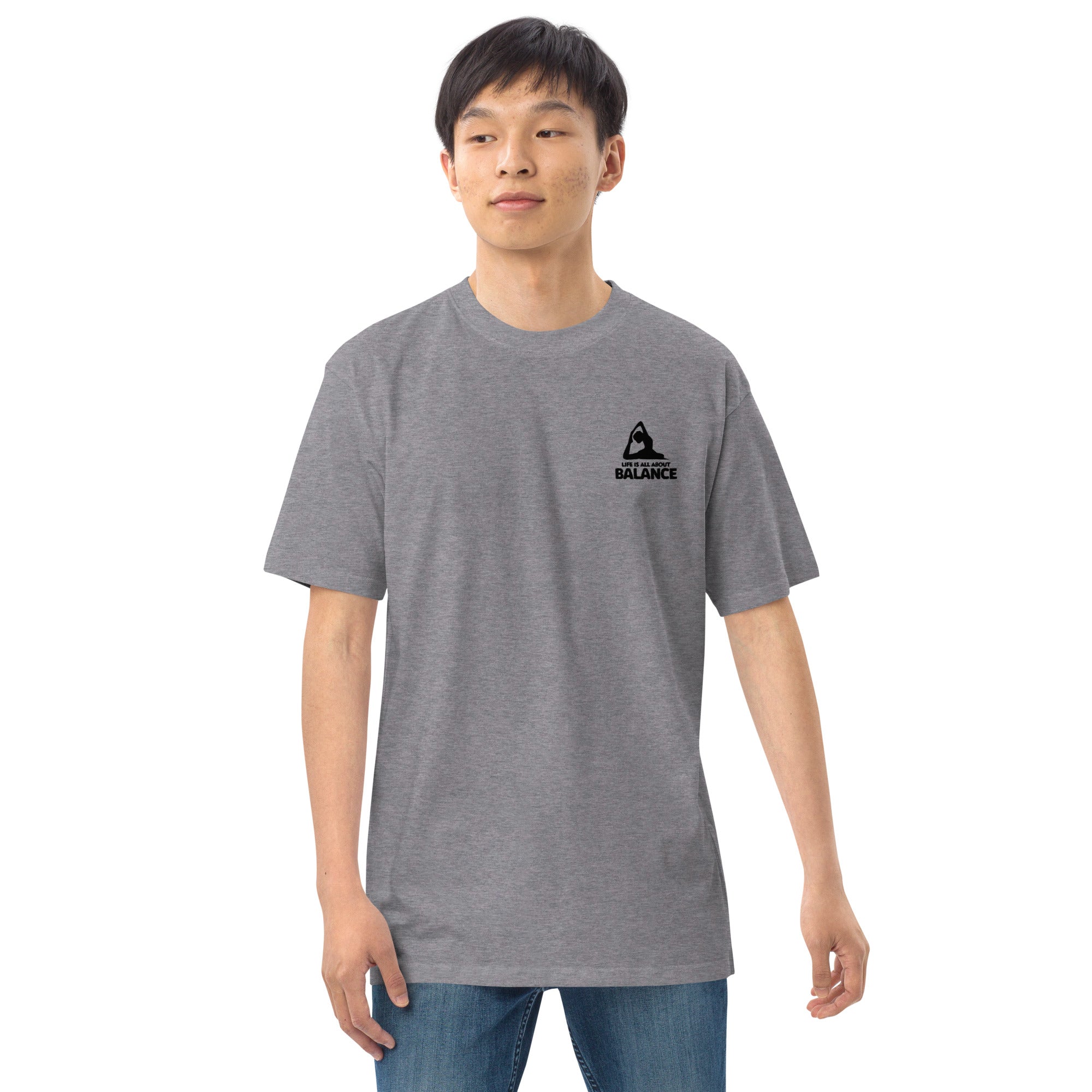 LIFE IS ALL ABOUT BALANCE - Men’s premium heavyweight tee