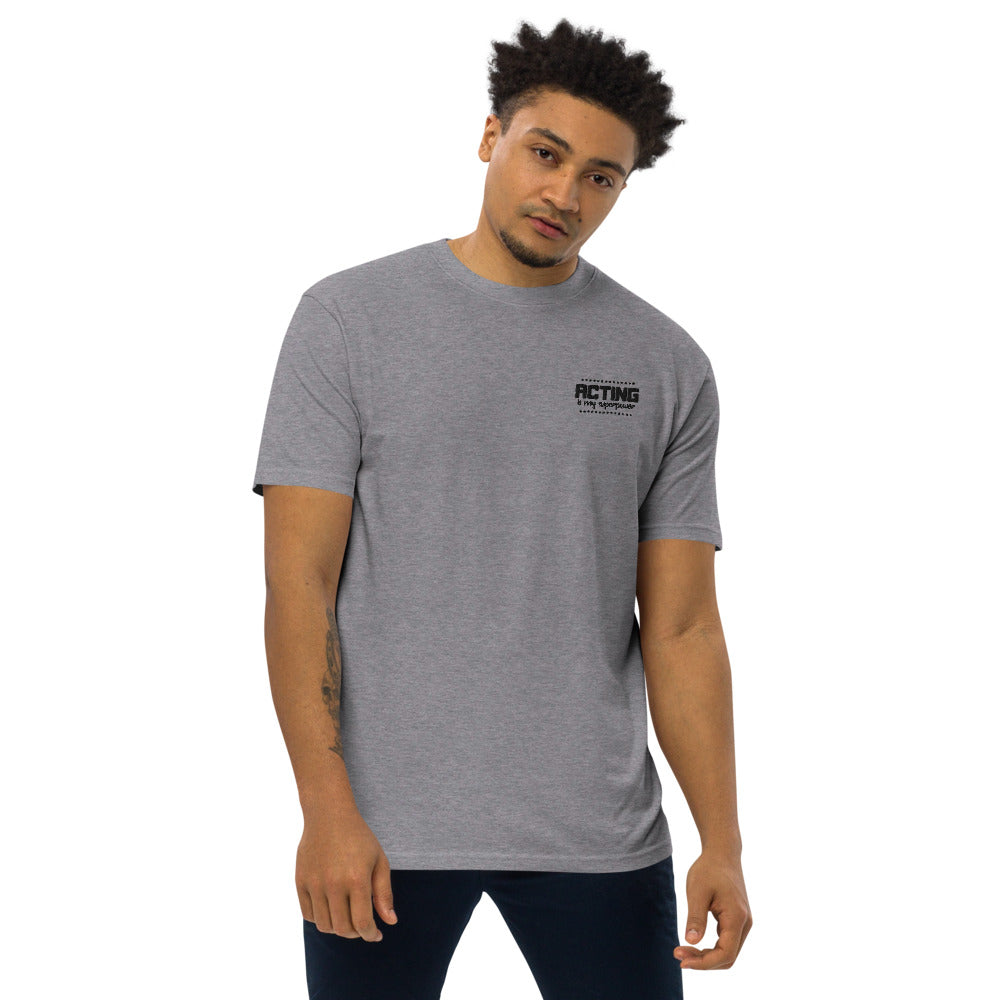 ACTING IS MY SUPERPOWER - Menâ€™s premium heavyweight tee