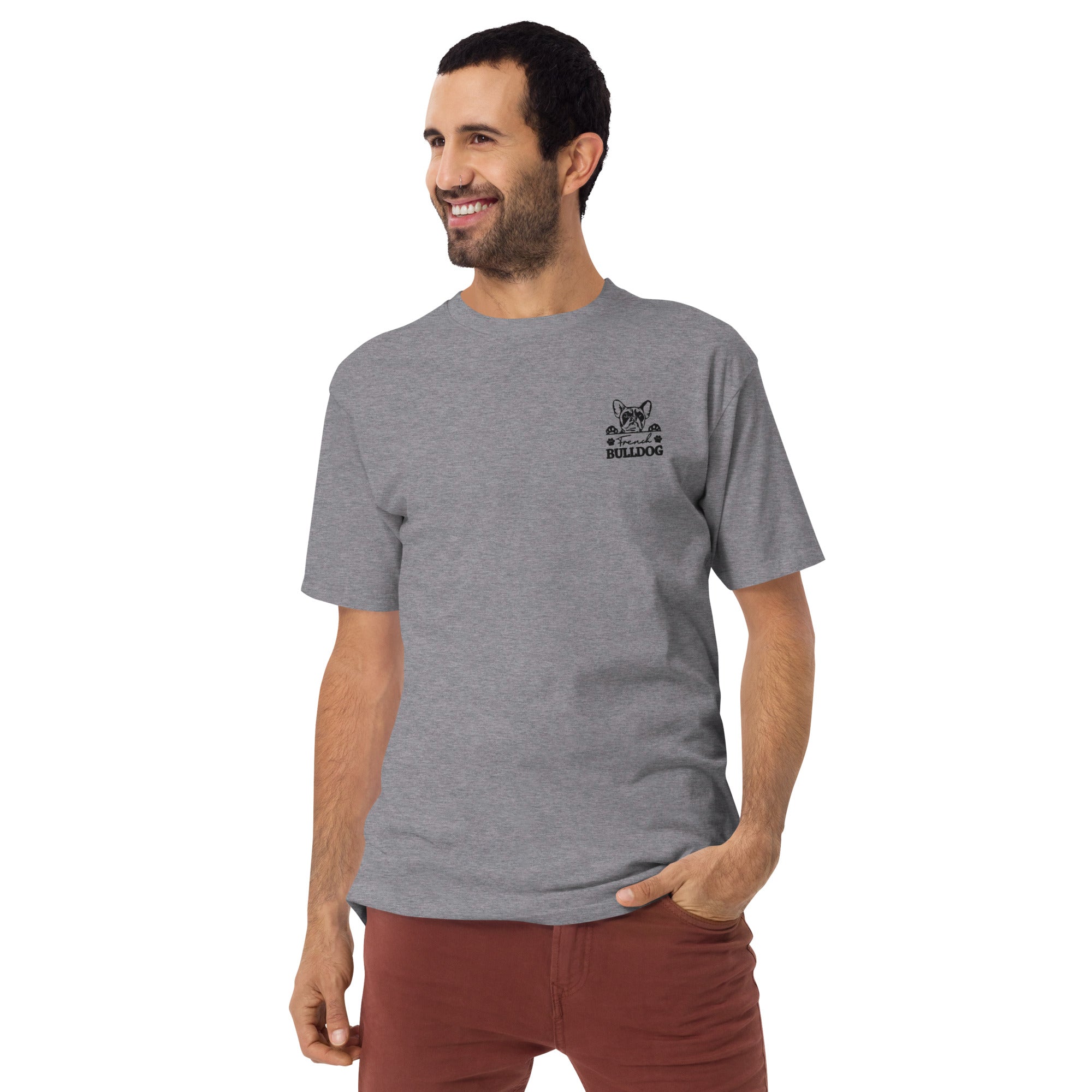 FRENCH BULLDOG - Men’s premium heavyweight tee