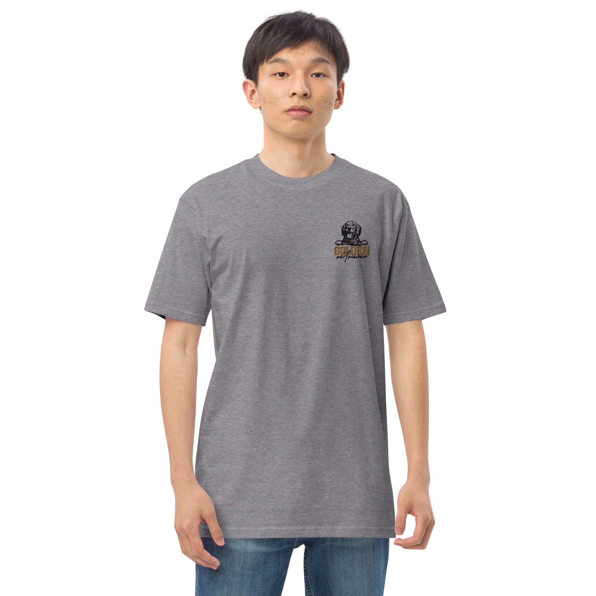 GOLDEN RETRIEVER - Men’s premium heavyweight tee