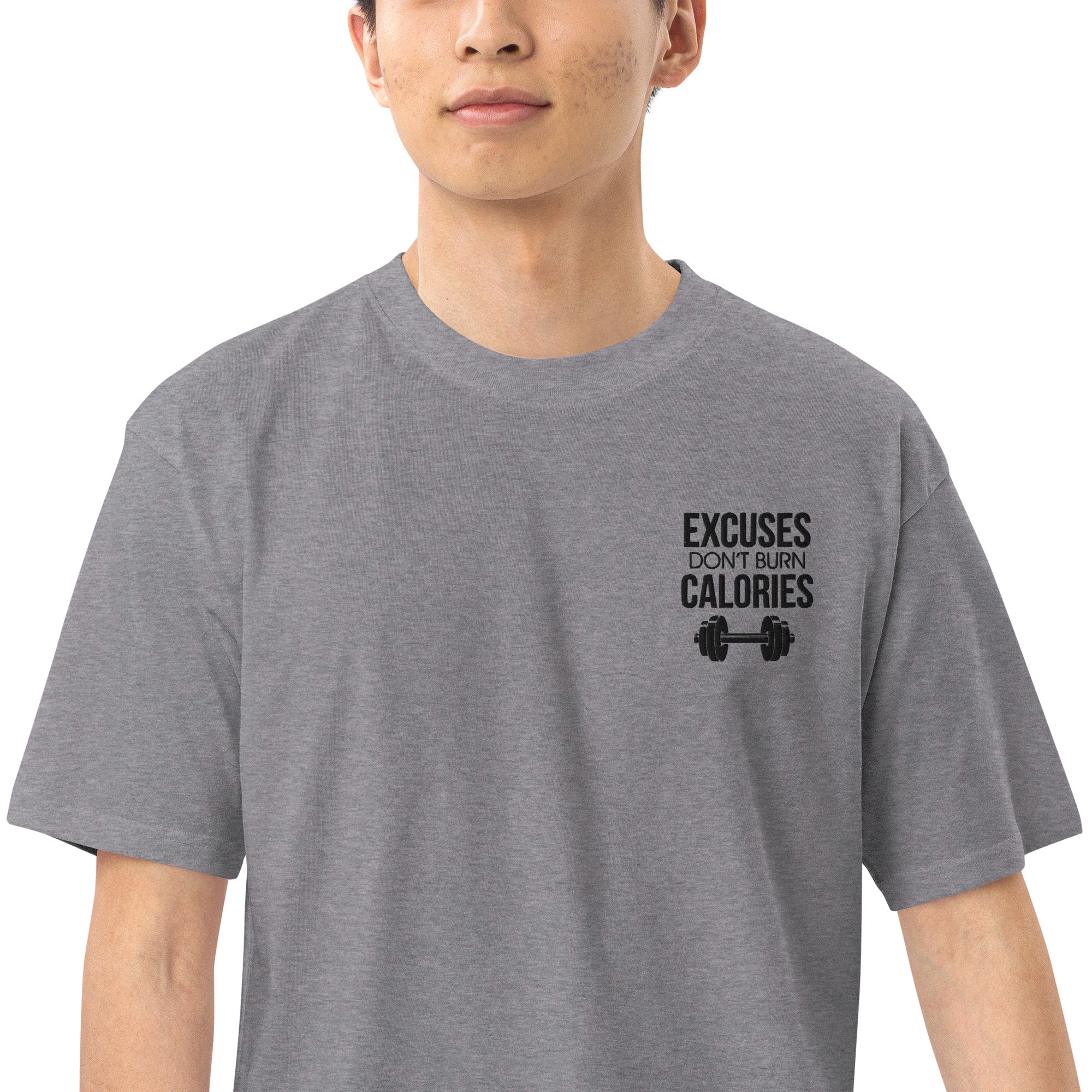 EXCUSES DON'T BURN CALORIES - Men’s premium heavyweight tee