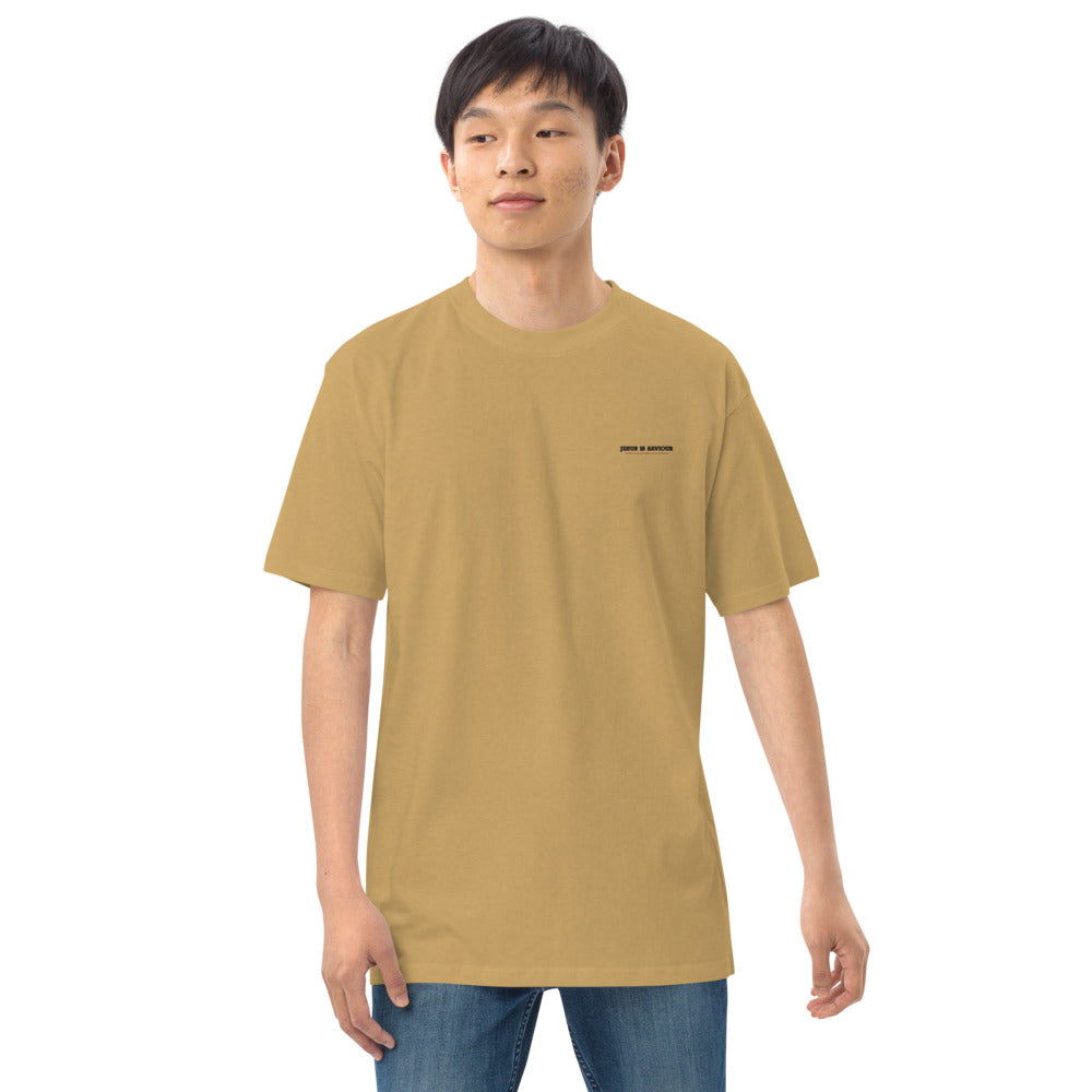 JESUS IS SAVIOUR - Men’s premium heavyweight tee