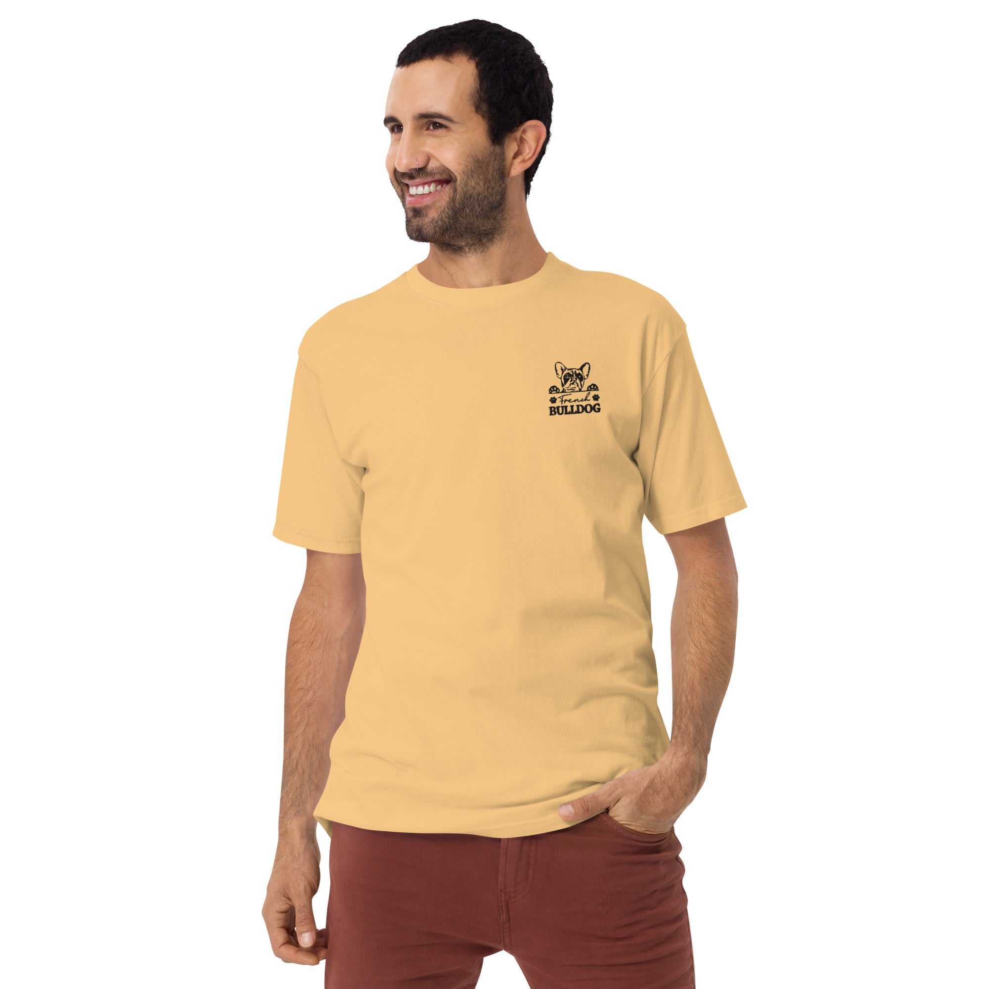 FRENCH BULLDOG - Men’s premium heavyweight tee