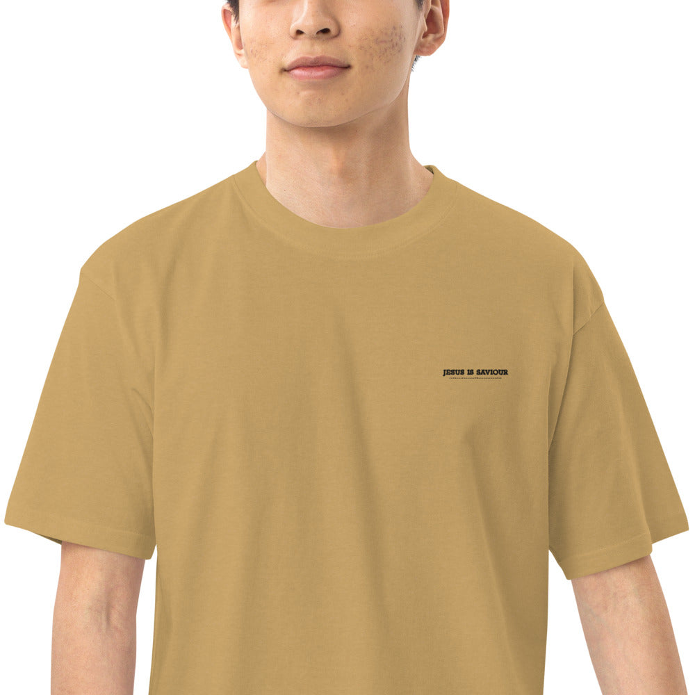 JESUS IS SAVIOUR - Men’s premium heavyweight tee