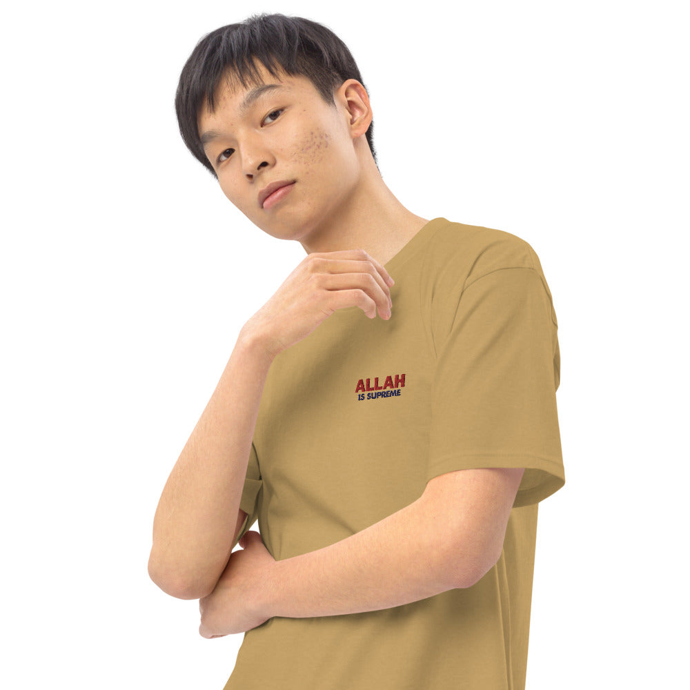 ALLAH IS SUPREME - Men’s premium heavyweight tee