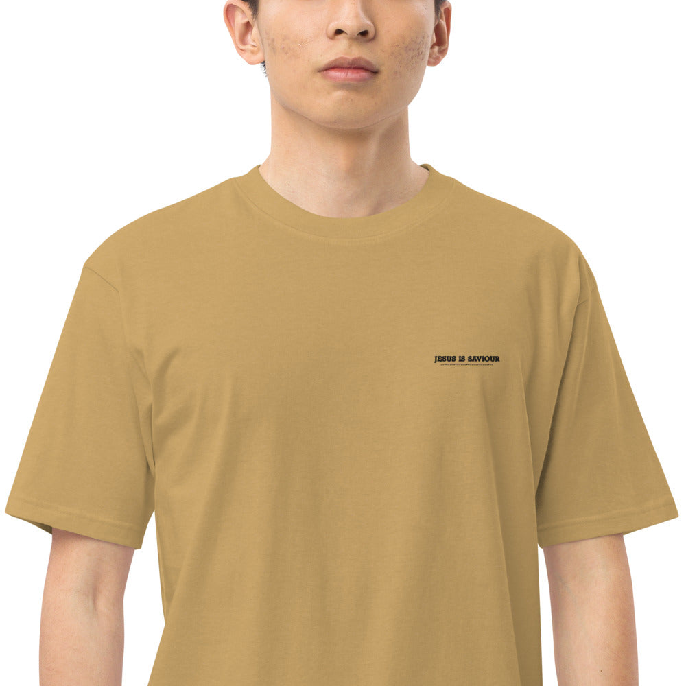 JESUS IS SAVIOUR - Men’s premium heavyweight tee