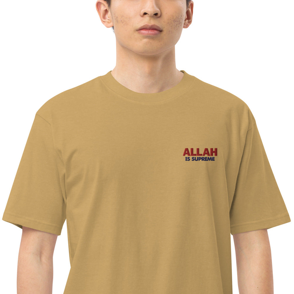ALLAH IS SUPREME - Men’s premium heavyweight tee
