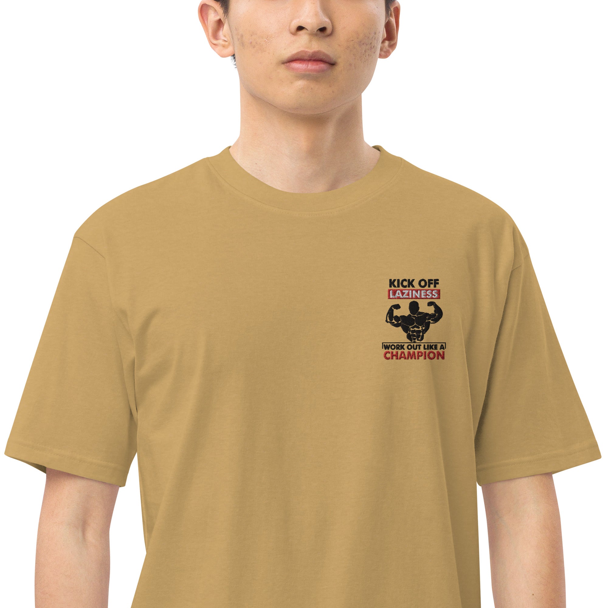 KICK OFF LAZINESS - Men’s premium heavyweight tee