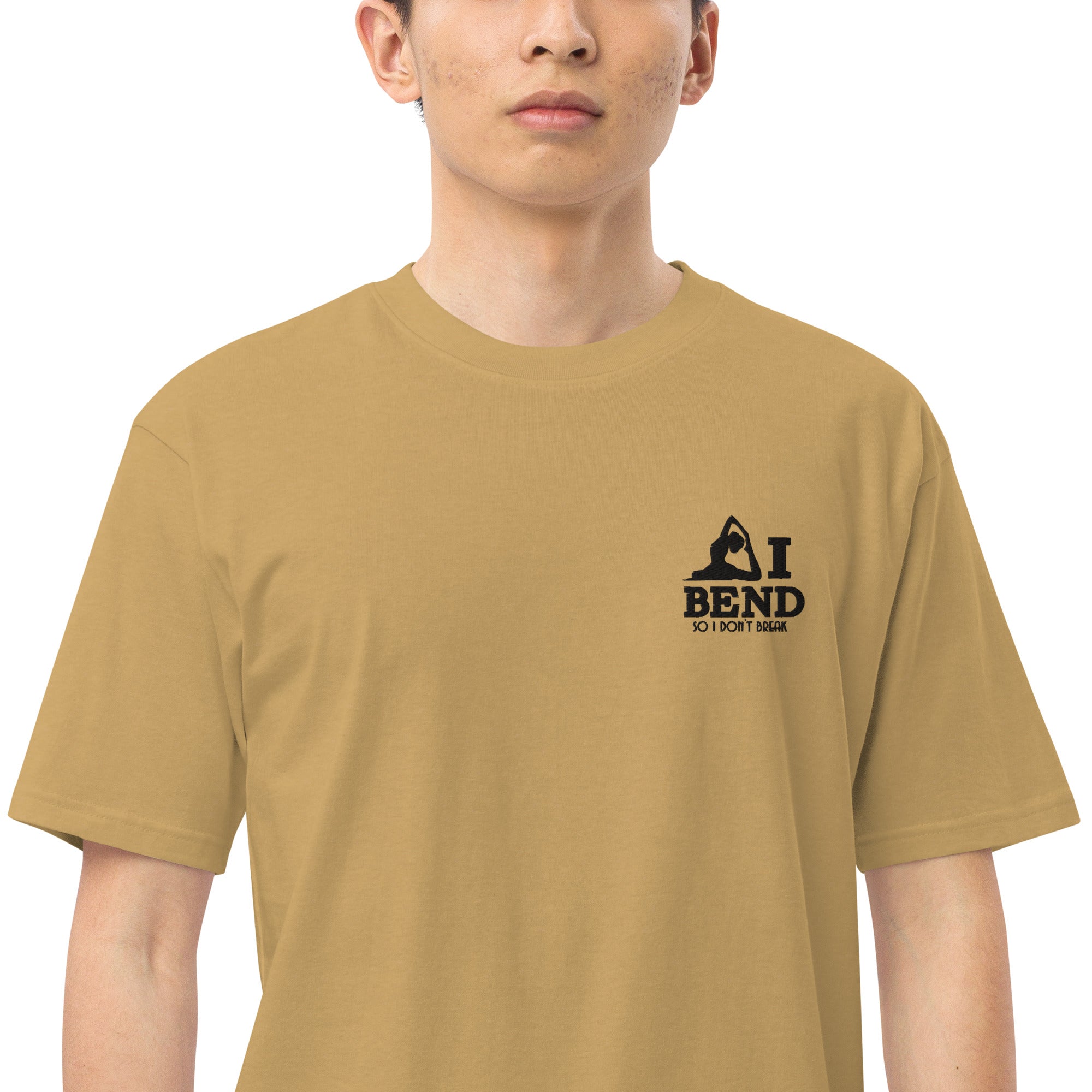 I BEND SO I DON'T BREAK - Men’s premium heavyweight tee