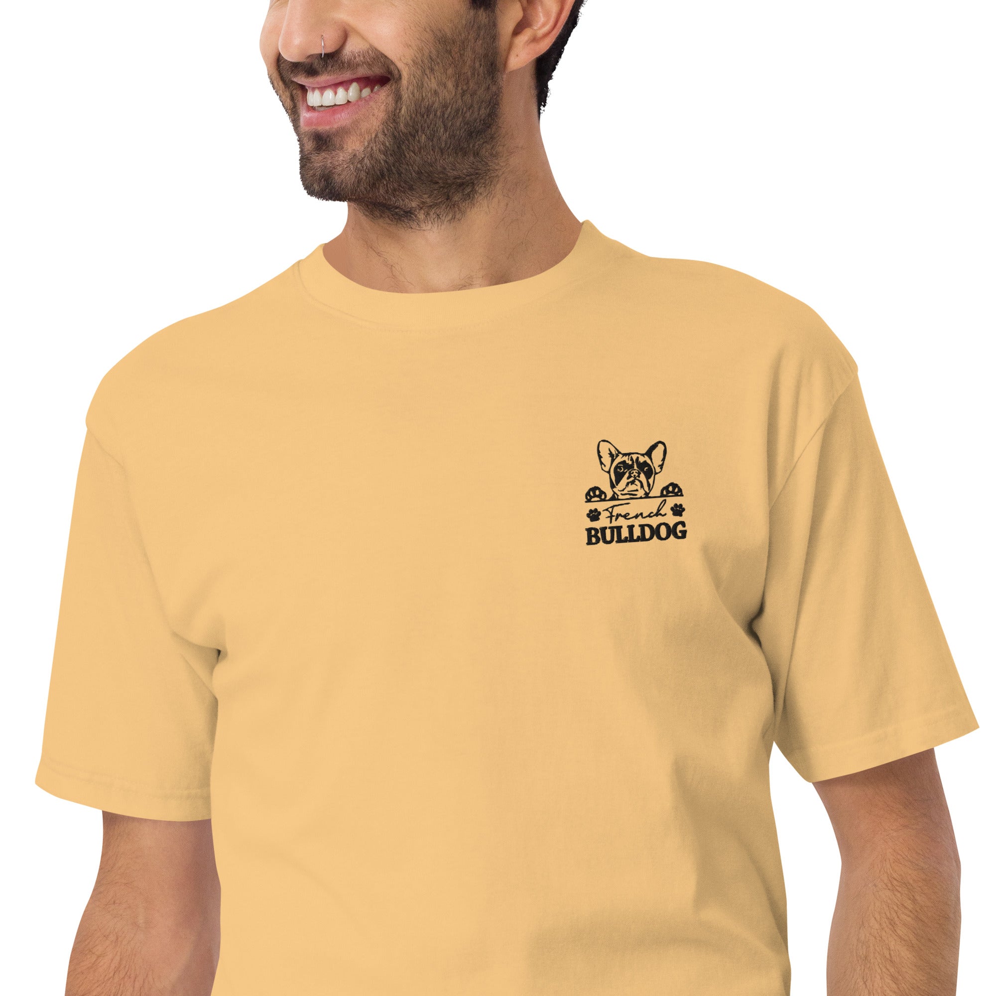 FRENCH BULLDOG - Men’s premium heavyweight tee