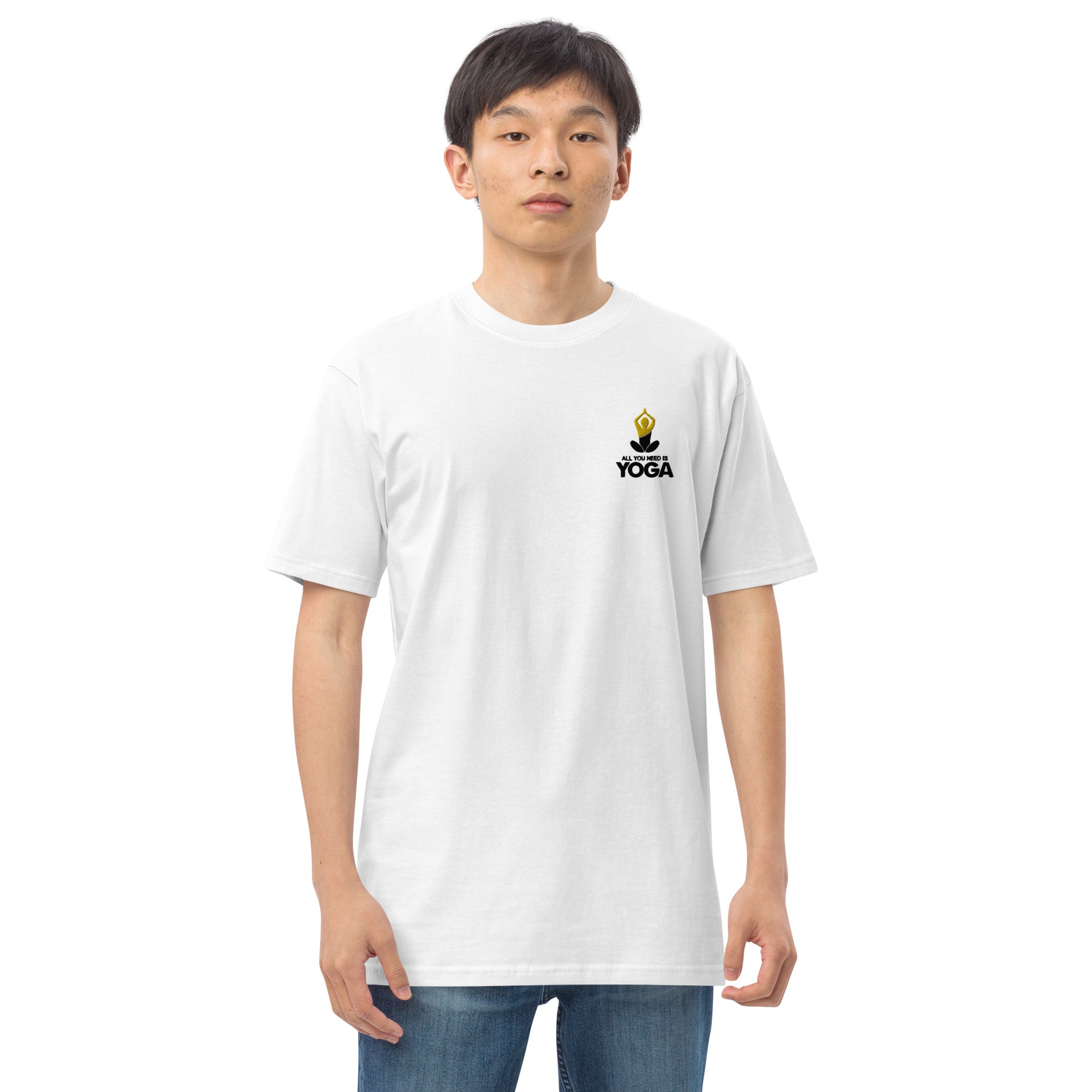 ALL YOU NEED IS YOGA - Men’s premium heavyweight tee