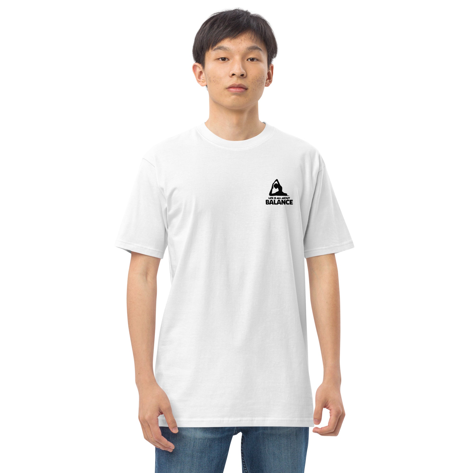 LIFE IS ALL ABOUT BALANCE - Men’s premium heavyweight tee