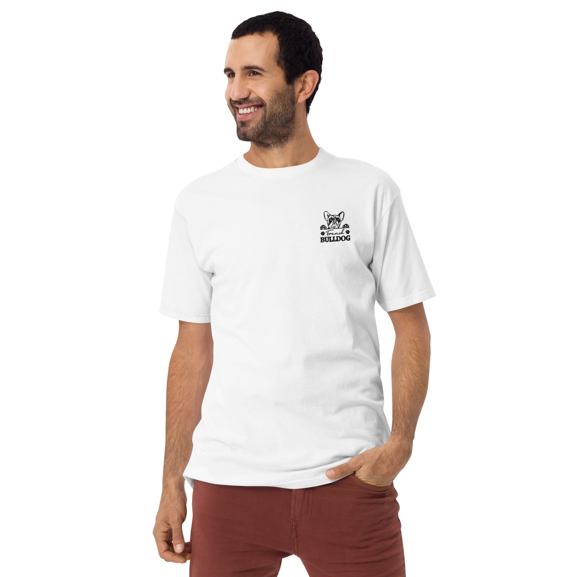 FRENCH BULLDOG - Men’s premium heavyweight tee