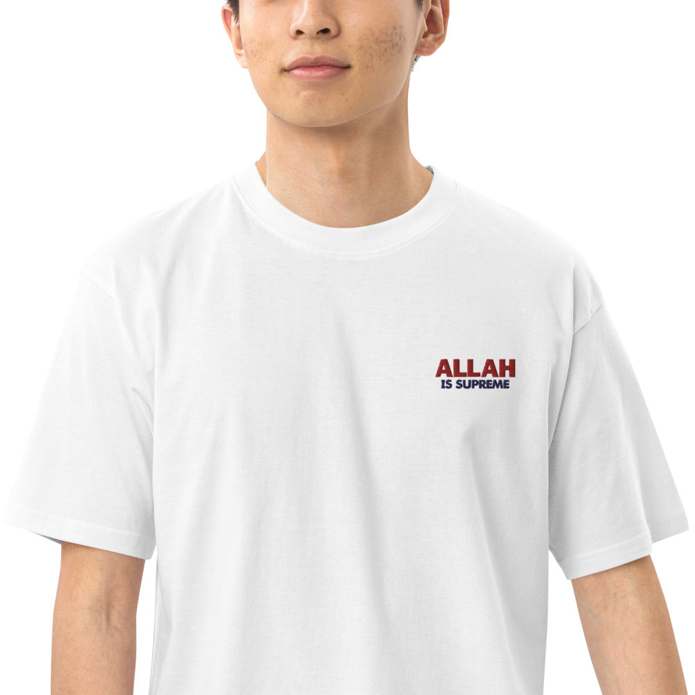 ALLAH IS SUPREME - Men’s premium heavyweight tee