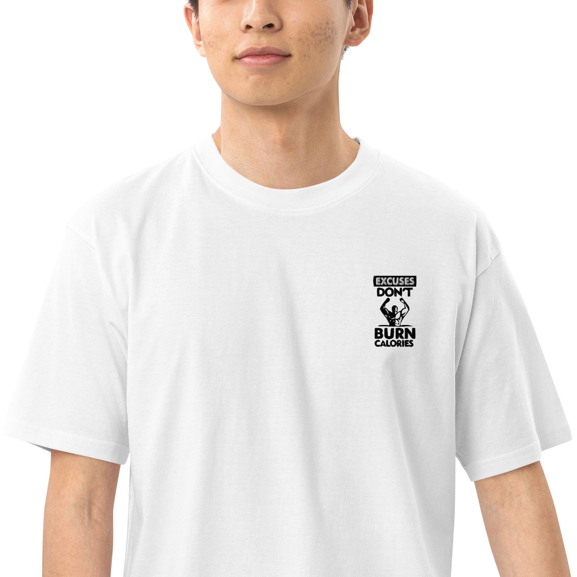 EXCUSES DON'T BURN CALORIES - Men’s premium heavyweight tee