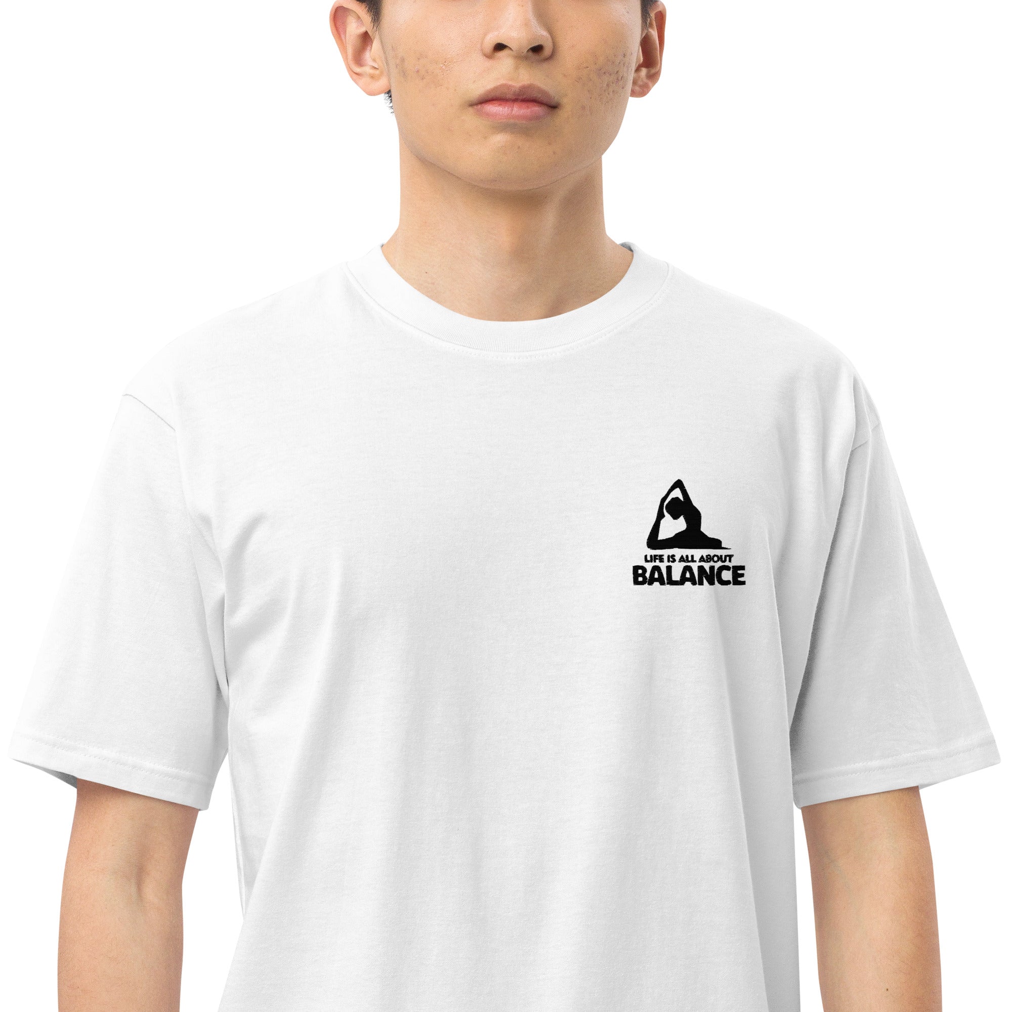 LIFE IS ALL ABOUT BALANCE - Men’s premium heavyweight tee