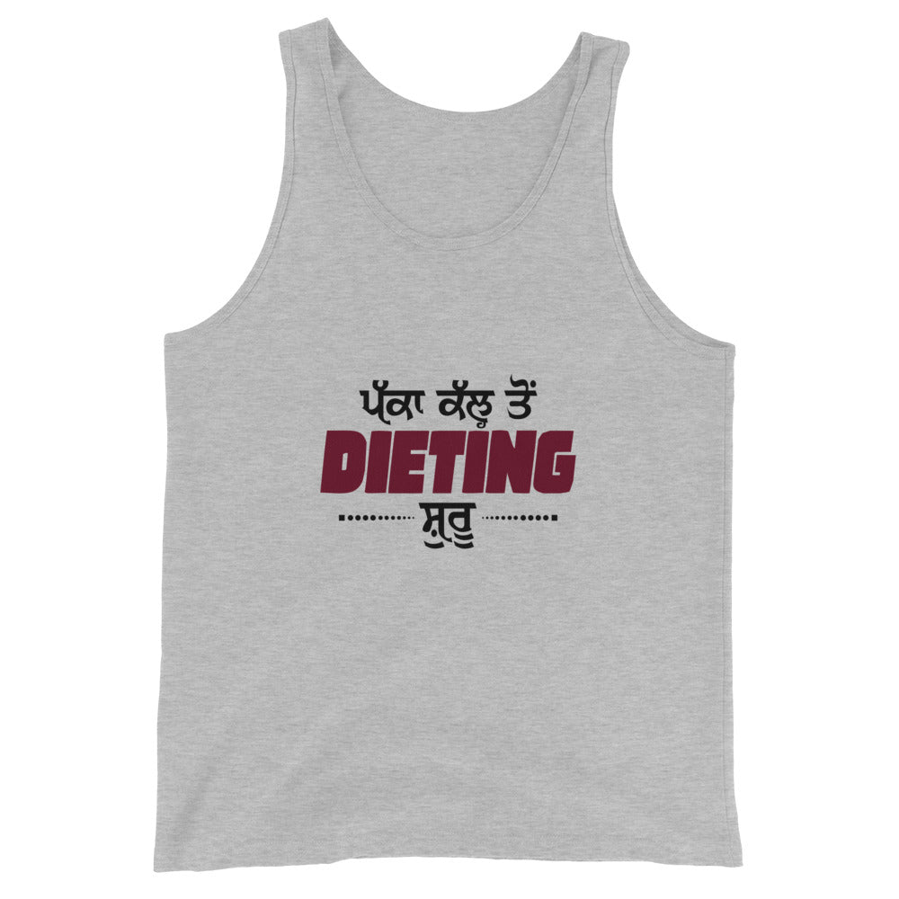 PAKKA KAL TO DIETING SHURU - Unisex Tank Top