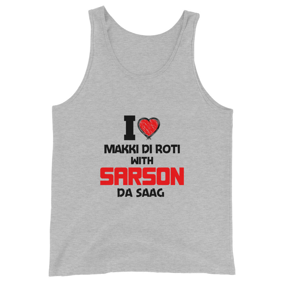 I LOVE MAKKI DI ROTI - Unisex Tank Top