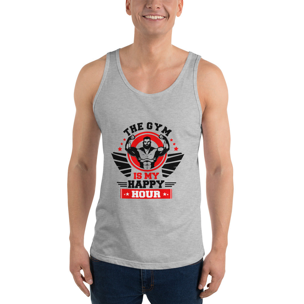 THE GYM IS MY HAPPY HOUR - Unisex Tank Top