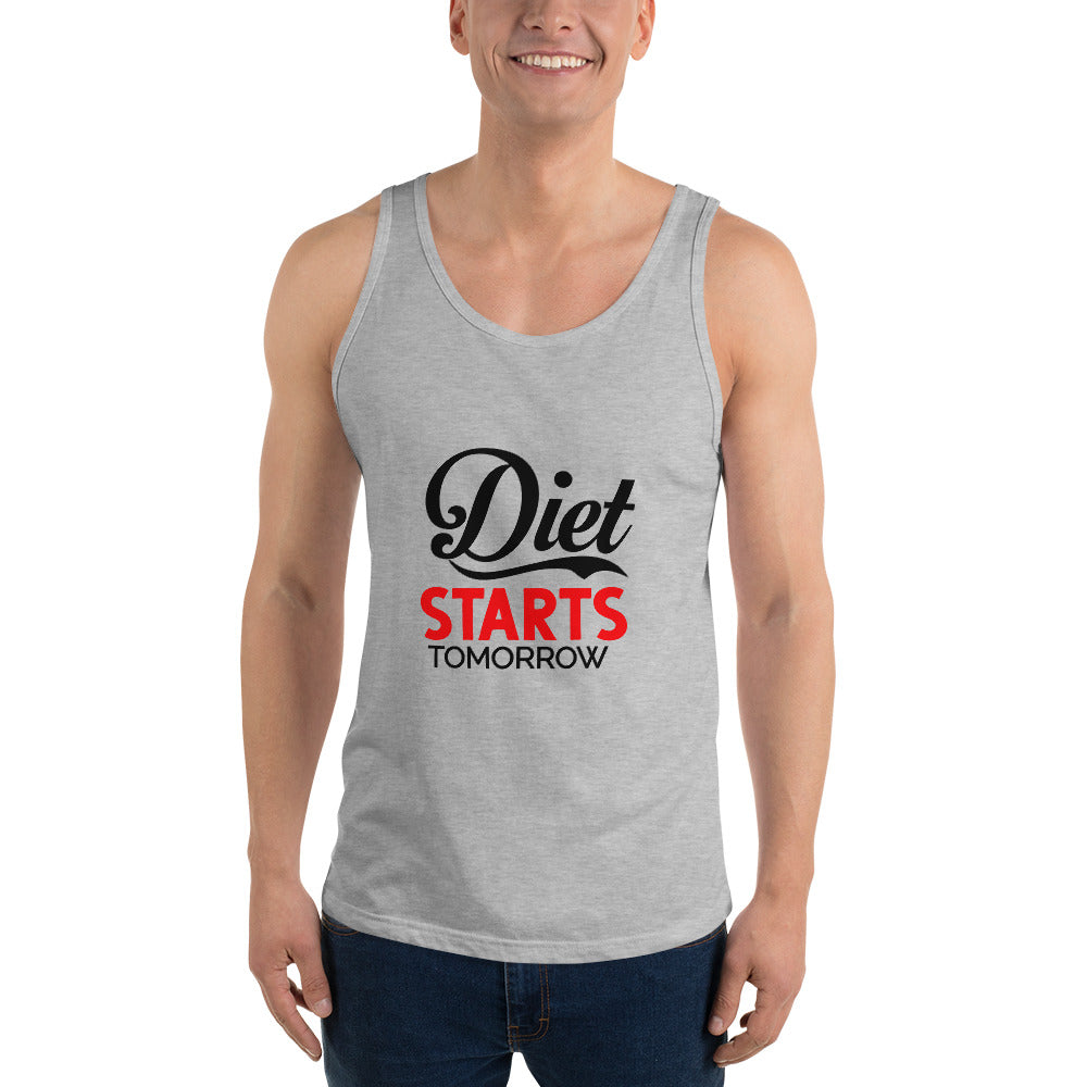 DIET STARTS TOMORROW - Unisex Tank Top