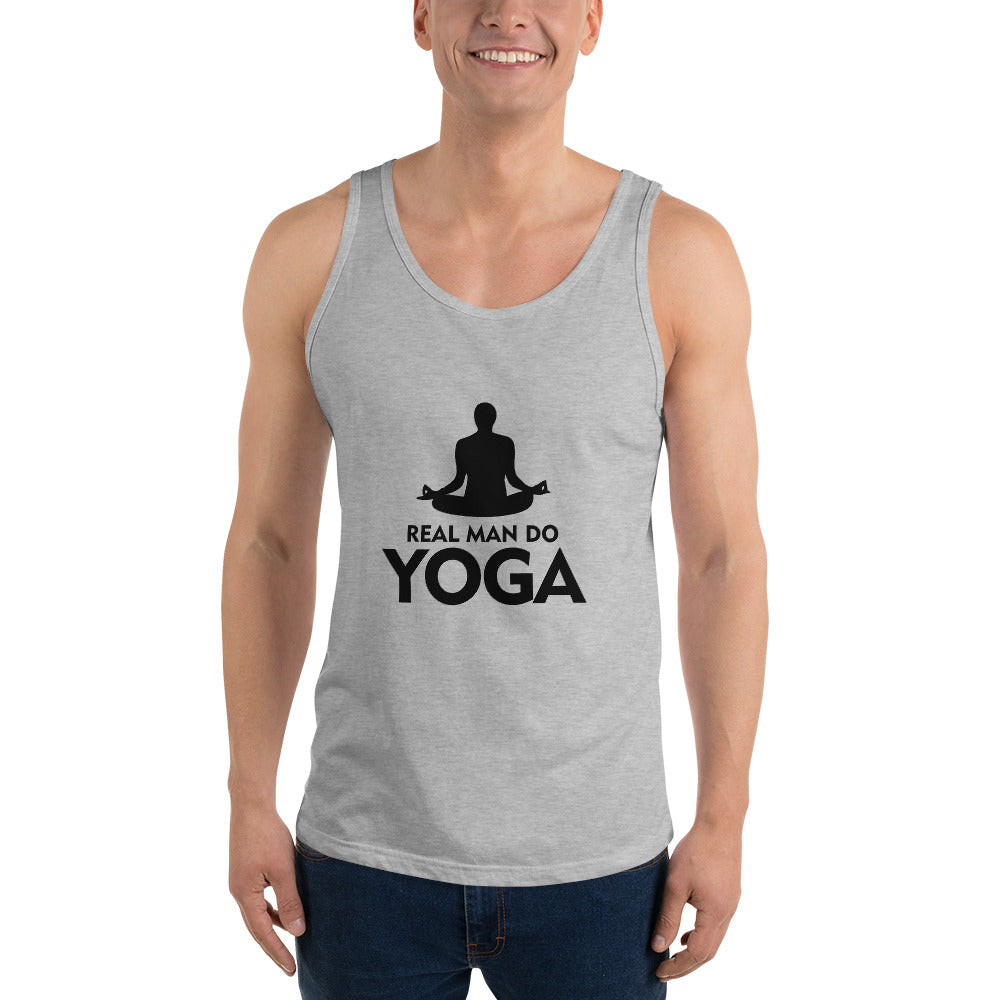 REAL MAN DO YOGA - Unisex Tank Top