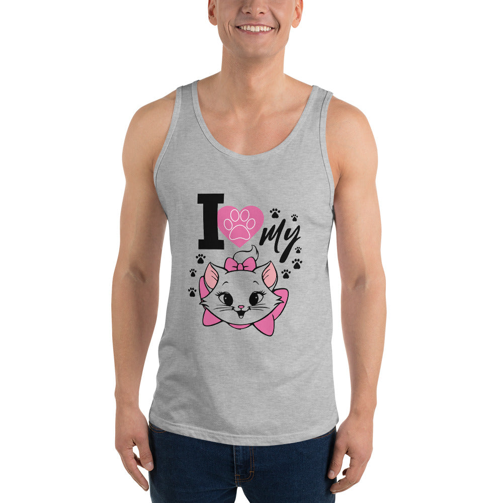 I LOVE MY CAT - Unisex Tank Top