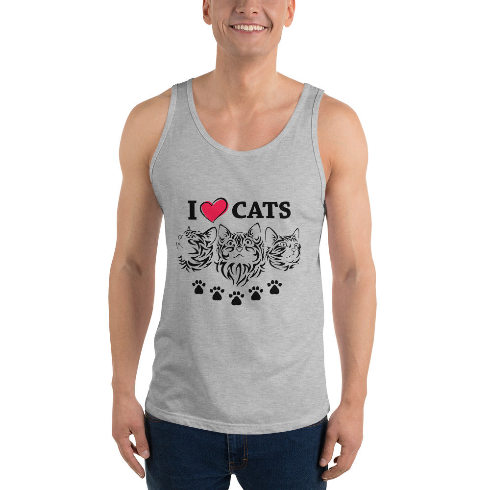 I LOVE CATS - Unisex Tank Top