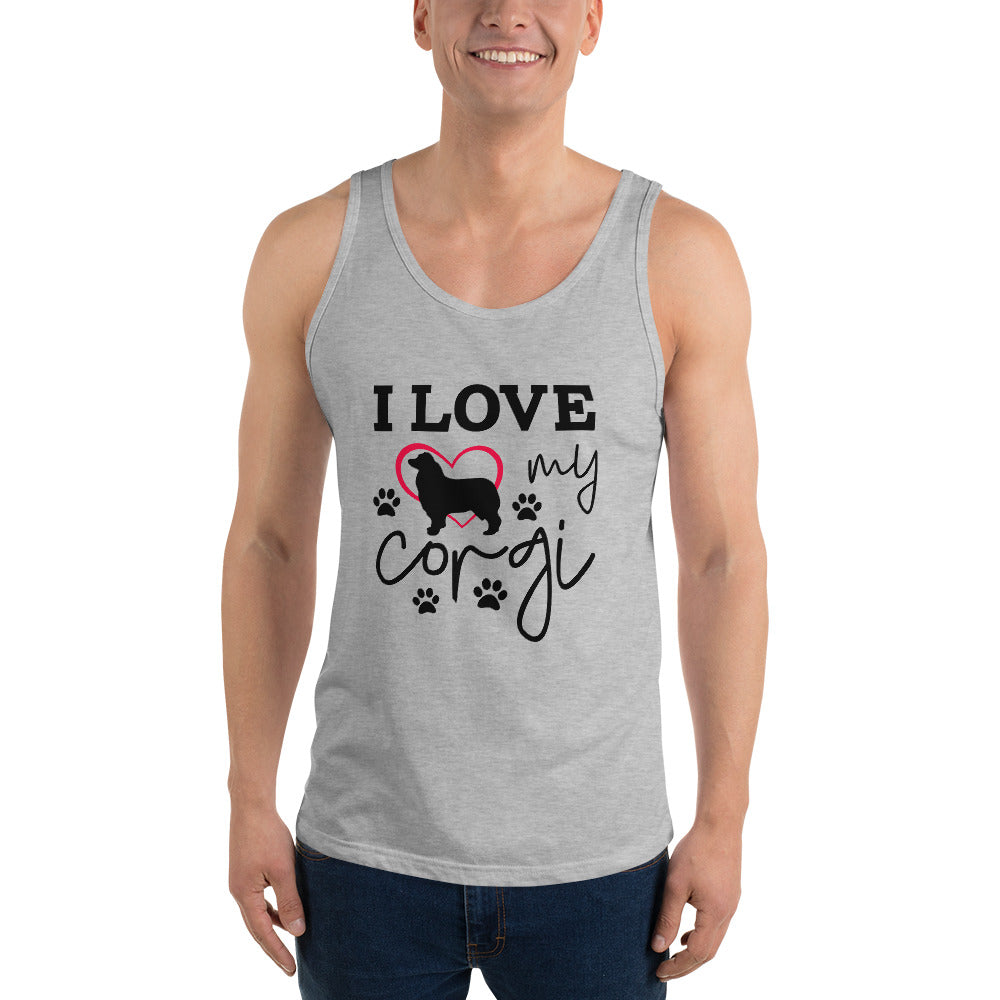 I LOVE MY CORGI - Unisex Tank Top