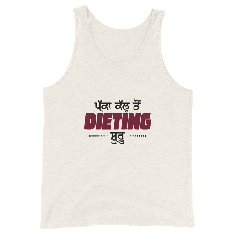 PAKKA KAL TO DIETING SHURU - Unisex Tank Top