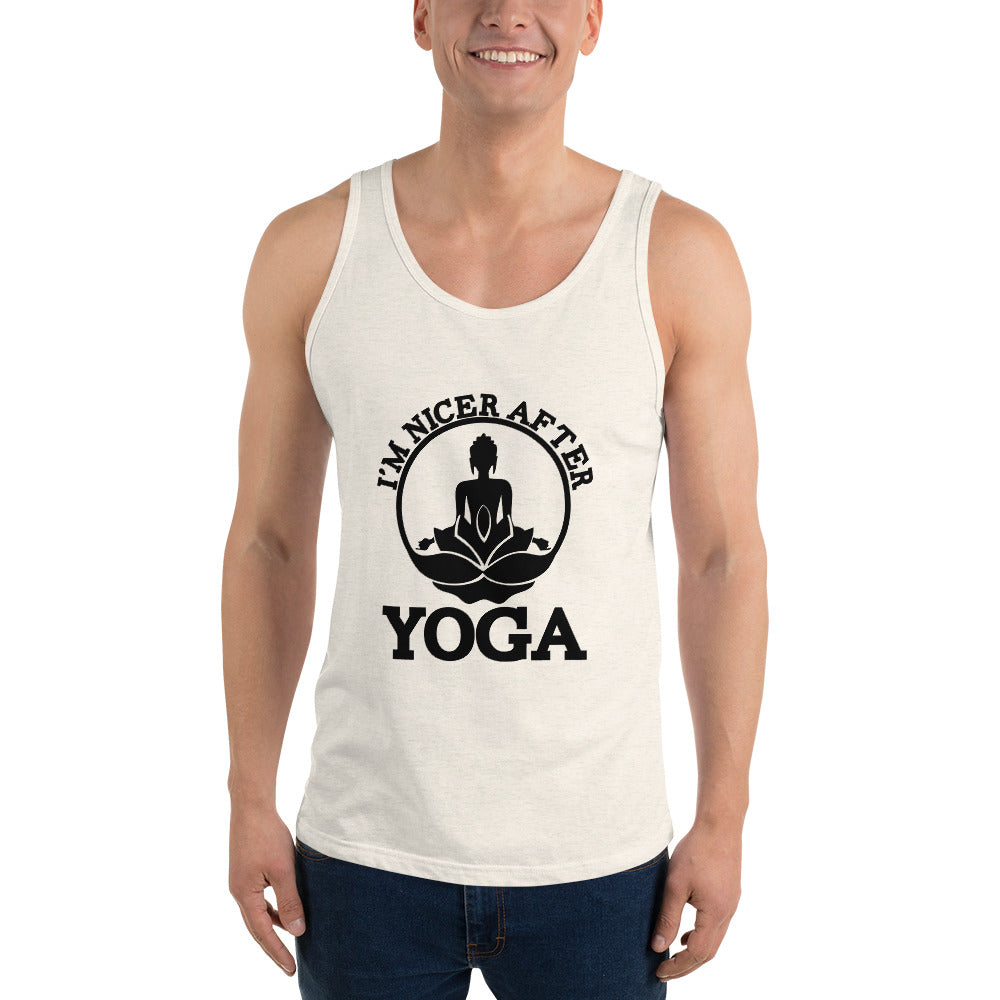 I'M NICER AFTER YOGA - Unisex Tank Top