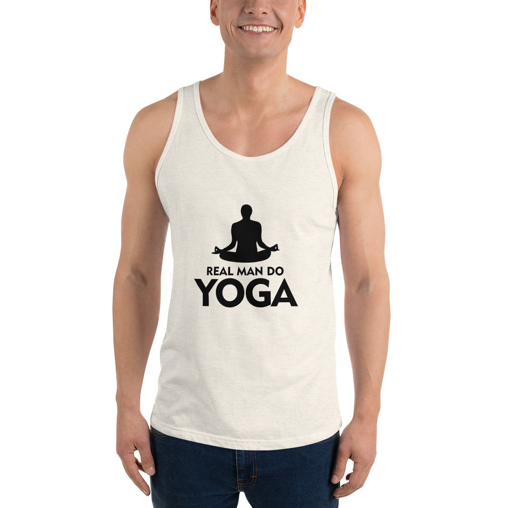 REAL MAN DO YOGA - Unisex Tank Top