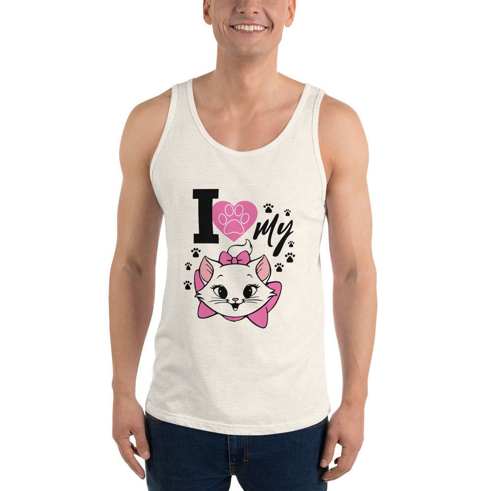 I LOVE MY CAT - Unisex Tank Top