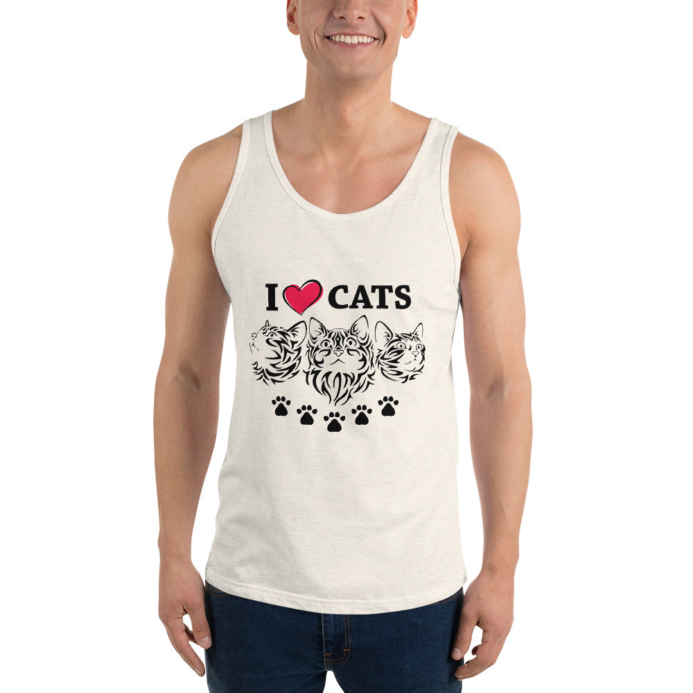 I LOVE CATS - Unisex Tank Top