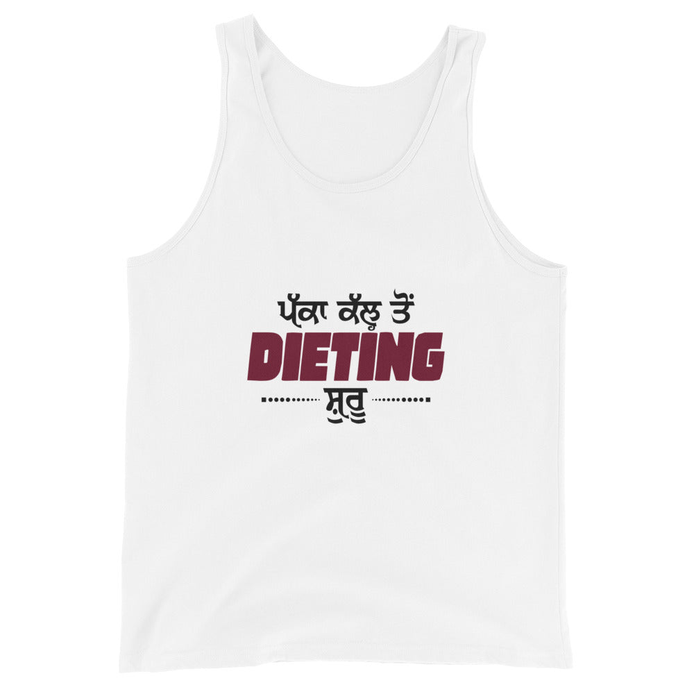 PAKKA KAL TO DIETING SHURU - Unisex Tank Top