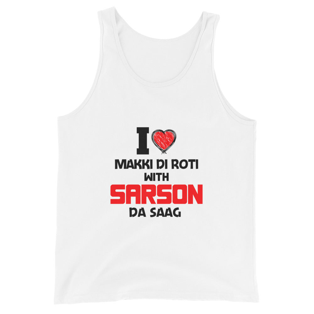 I LOVE MAKKI DI ROTI - Unisex Tank Top