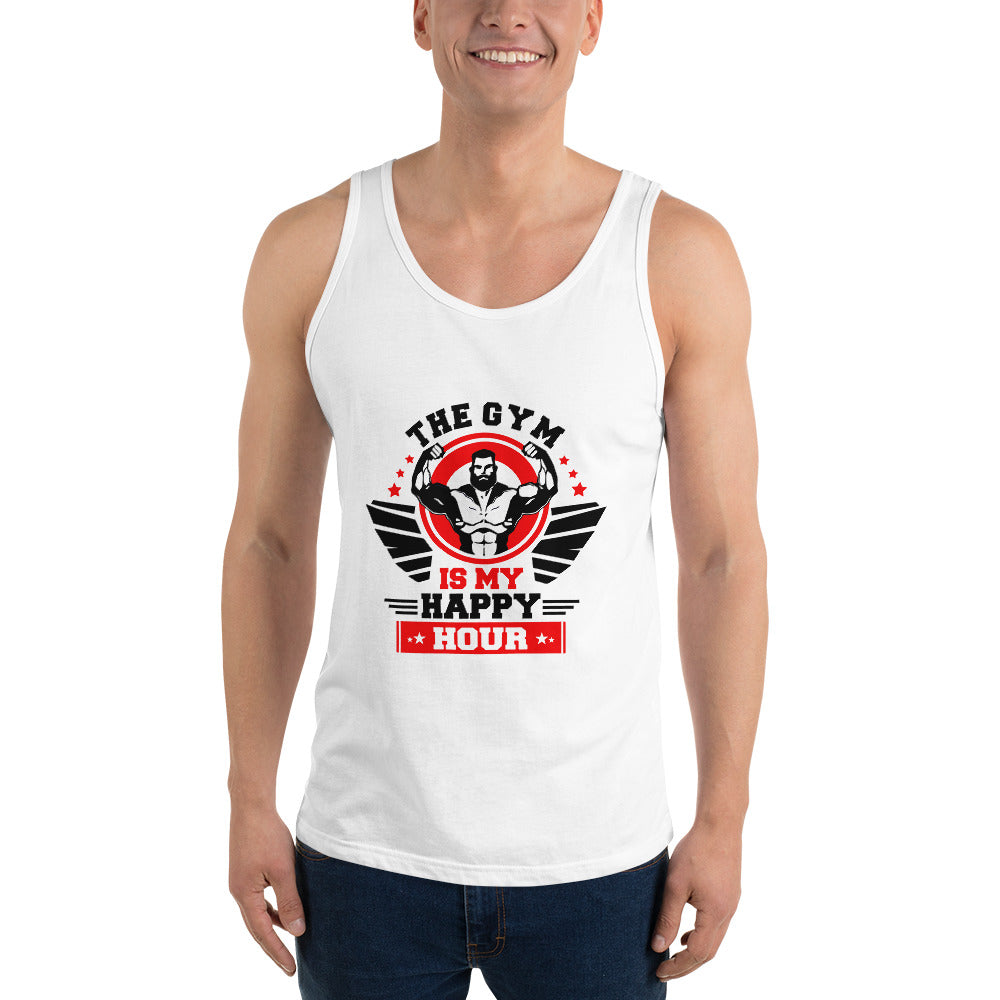 THE GYM IS MY HAPPY HOUR - Unisex Tank Top